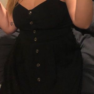 button down mid length dress